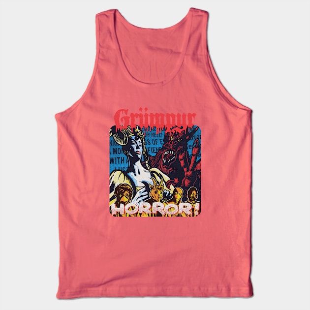 Crimson Cult of the Demon Tank Top by Grumpire